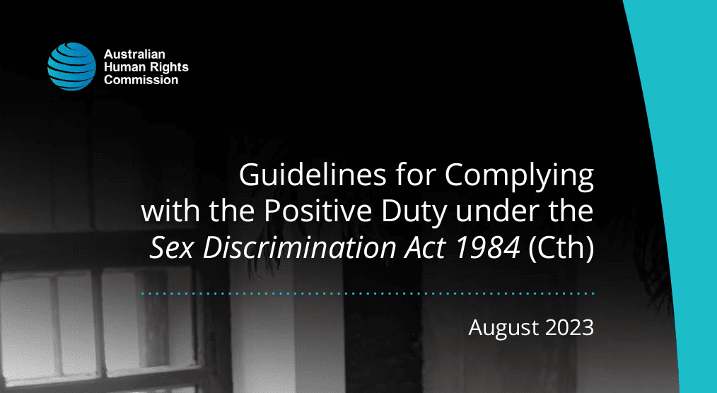 sex discrimination act positive duty